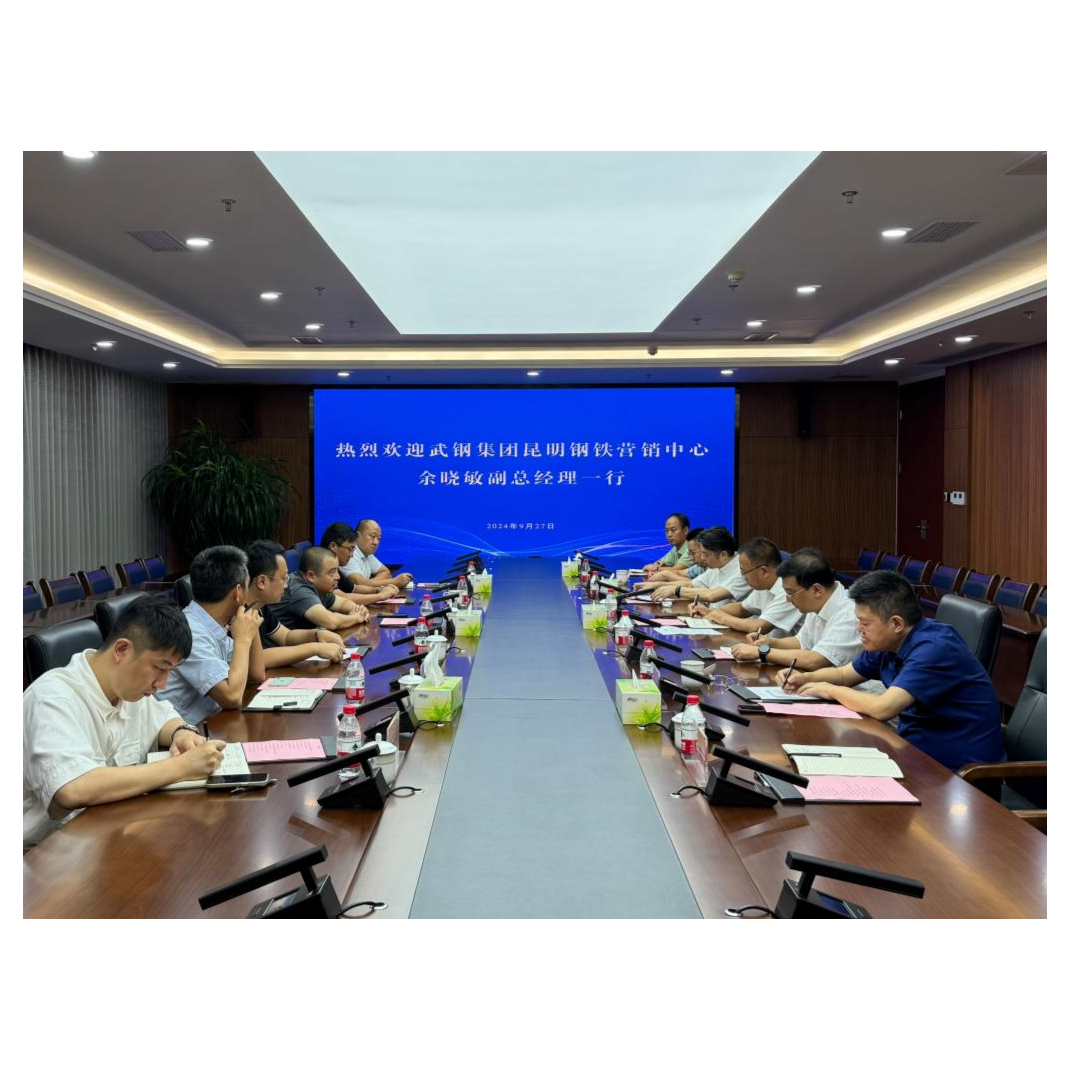 武钢集团昆明钢铁营销中心余晓敏一行到访黑料网
